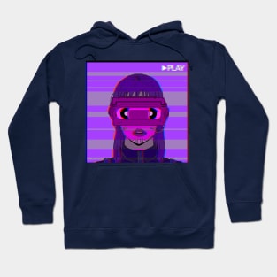 VHS Girl Glitch Hoodie